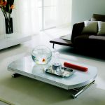 exemple table basse relevable verre