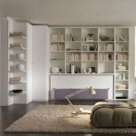 Inspiration d'une bibliothèque avec un lit escamotable