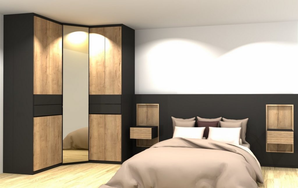 Chambre parentale contemporaine sur mesure à Nantes